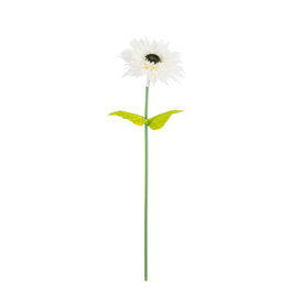Flor Gerbera Blanco Artificial 25 X 25 X 100 cm (Set de 2)