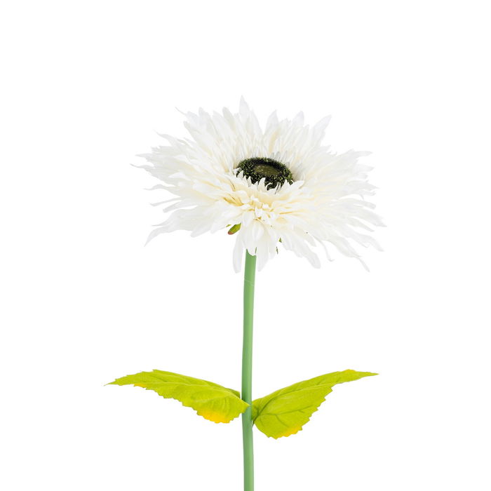 Flor Gerbera Blanco Artificial 25 X 25 X 100 cm (Set de 2)