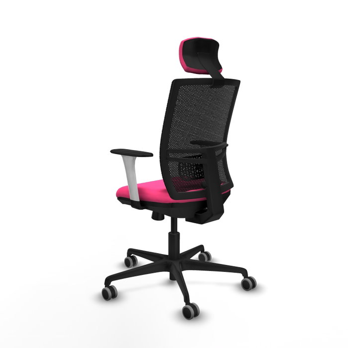 PIQUERAS Y CRESPO Silla de oficina Yunquera Rosa y Negro PIQUERAS Y CRESPO Silla de oficina Yunquera Rosa y Negro