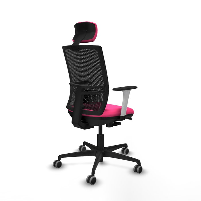 PIQUERAS Y CRESPO Silla de oficina Yunquera Rosa y Negro PIQUERAS Y CRESPO Silla de oficina Yunquera Rosa y Negro