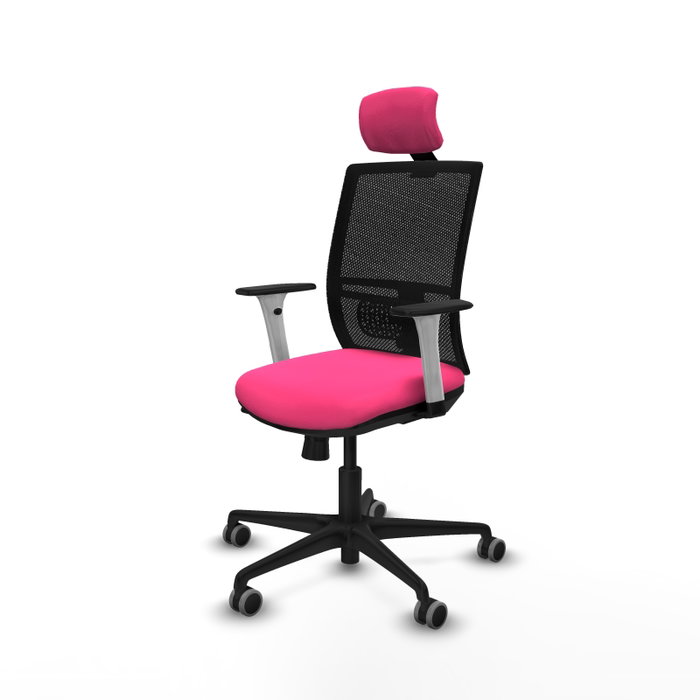 PIQUERAS Y CRESPO Silla de oficina Yunquera Rosa y Negro PIQUERAS Y CRESPO Silla de oficina Yunquera Rosa y Negro