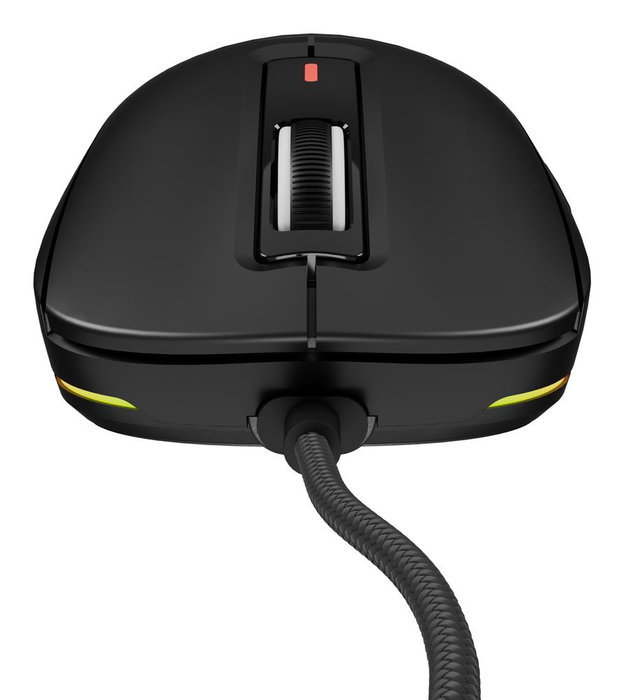 Genesis Krypton 660 Ratón Gaming Negro, Óptico Pixart PAW3327, 12000 DPI, 6 Botones Programables, Retroiluminación RGB, USB