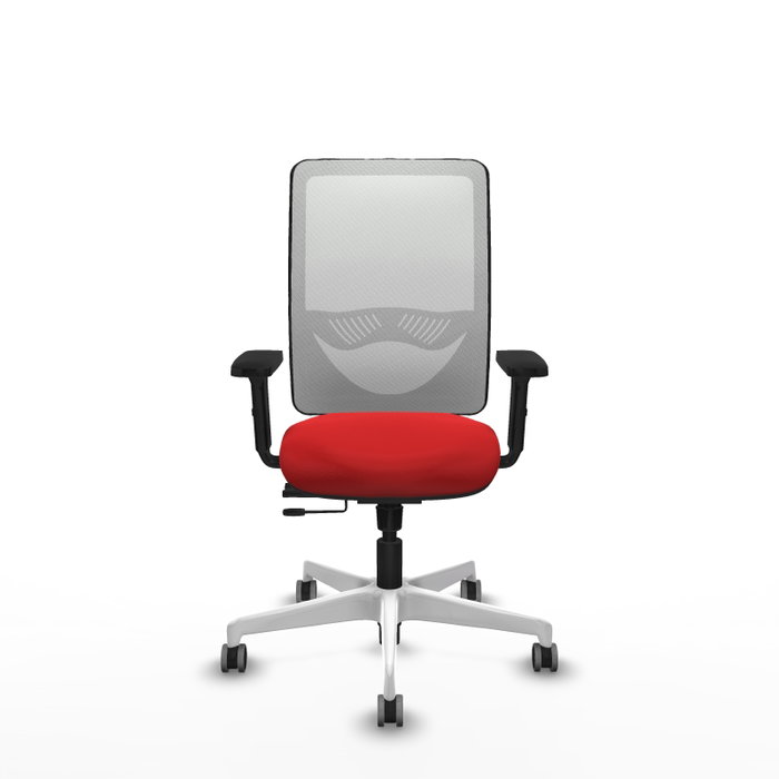 PIQUERAS Y CRESPO Silla de oficina Zulema con mecanismo Sincro/Traslack, Rojo y Blanco PIQUERAS Y CRESPO Silla de oficina Zulema con mecanismo Sincro/Traslack, Rojo y Blanco