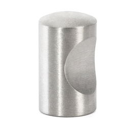 HERRAJES ALK Pomo Acero Inoxidable Gusta D15Mm Negro/Mate para Muebles y Cajones Resistente a Humedad