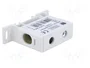PAWBOL Conector de carril 125A 600V 50mm2 gris