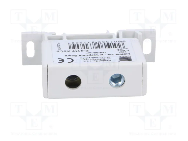 PAWBOL Conector de carril 125A 600V 50mm2 gris