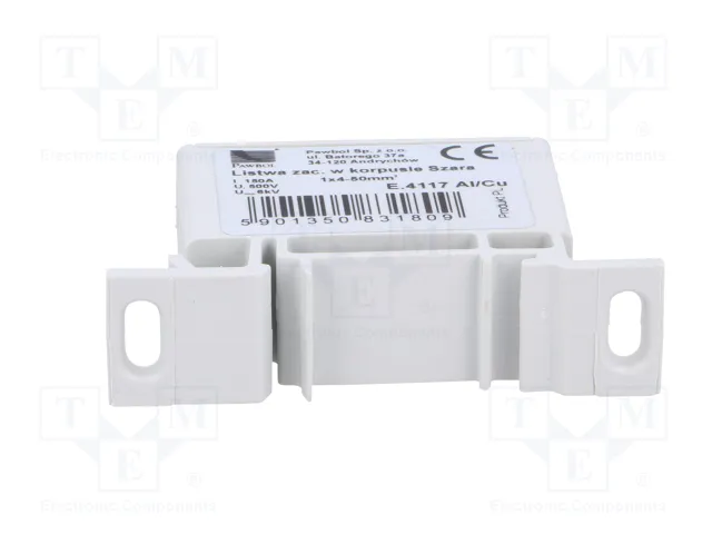 PAWBOL Conector de carril 125A 600V 50mm2 gris