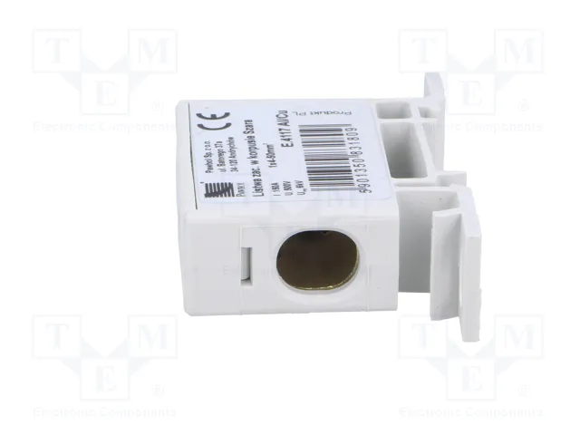 PAWBOL Conector de carril 125A 600V 50mm2 gris