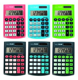 Calculadora De Bolsillo Milan Pocket Expositor De 12