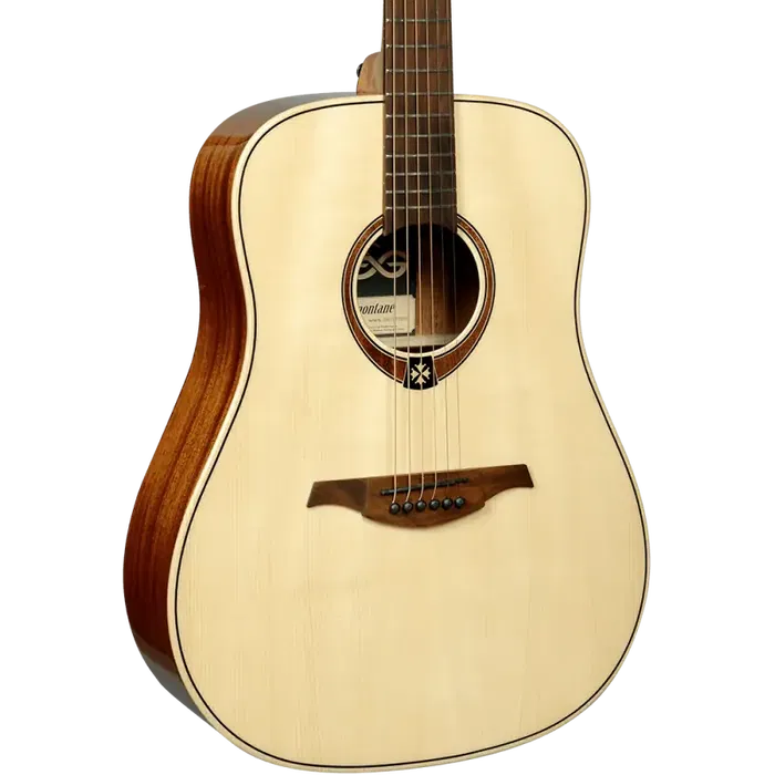 LAG Guitarra Acústica Dreadnought Tramontane 88 Lag Tapa Abeto Engelmann Macizo Acabado Brillante Natural Folk