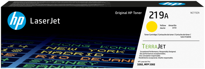 HP 219A Amarillo Original LaserJet Toner Cartridge (W2192A)​