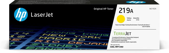 HP 219A Amarillo Original LaserJet Toner Cartridge (W2192A)​