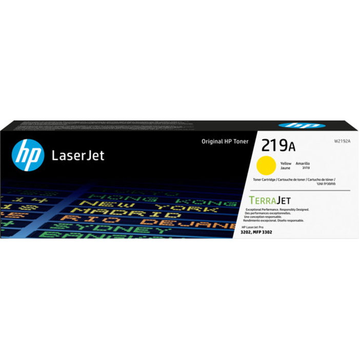 HP 219A Amarillo Original LaserJet Toner Cartridge (W2192A)​