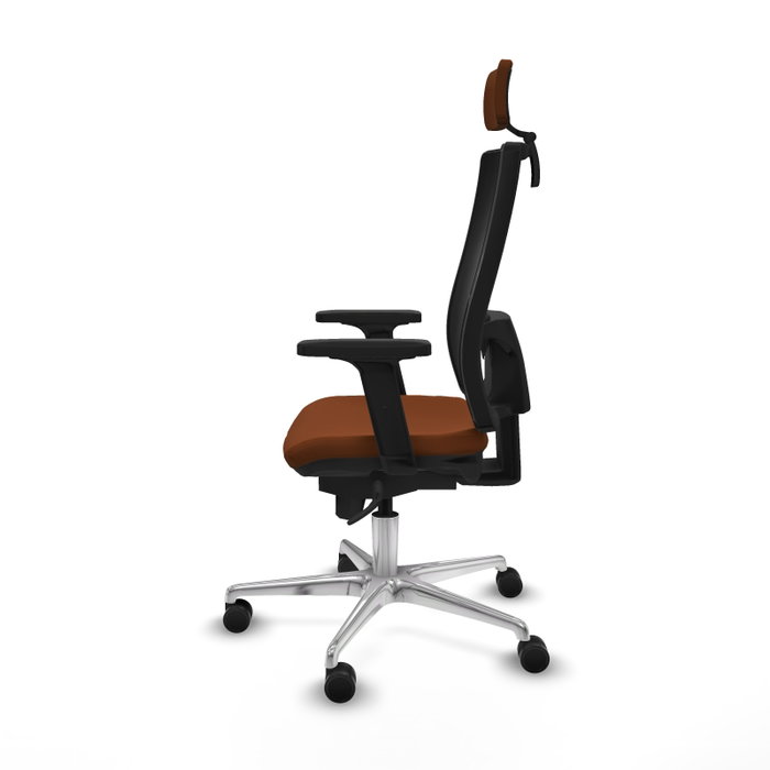 PIQUERAS Y CRESPO Silla de oficina Horna con mecanismo Sincro, Marrón y Negro PIQUERAS Y CRESPO Silla de oficina Horna con mecanismo Sincro, Marrón y Negro