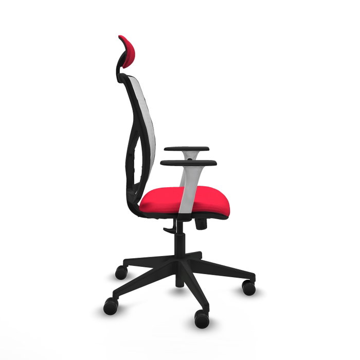 PIQUERAS Y CRESPO Silla de oficina Motilla con mecanismo Sincro, Rojo y Blanco PIQUERAS Y CRESPO Silla de oficina Motilla con mecanismo Sincro, Rojo y Blanco