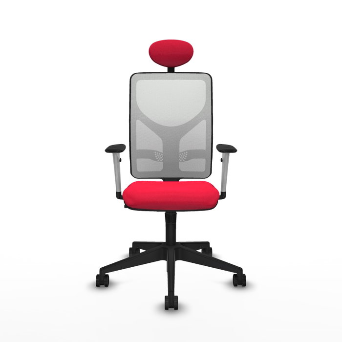 PIQUERAS Y CRESPO Silla de oficina Motilla con mecanismo Sincro, Rojo y Blanco PIQUERAS Y CRESPO Silla de oficina Motilla con mecanismo Sincro, Rojo y Blanco