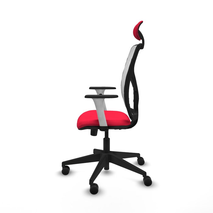 PIQUERAS Y CRESPO Silla de oficina Motilla con mecanismo Sincro, Rojo y Blanco PIQUERAS Y CRESPO Silla de oficina Motilla con mecanismo Sincro, Rojo y Blanco