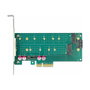 DeLOCK PCI Express x4 Tarjeta a 1x M.2 Key B + 1x NVMe M.2 Key M - Factor de Forma Low Profile, Compatible con PCIe 4.0 y SATA 3.0