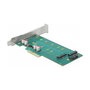 DeLOCK PCI Express x4 Tarjeta a 1x M.2 Key B + 1x NVMe M.2 Key M - Factor de Forma Low Profile, Compatible con PCIe 4.0 y SATA 3.0