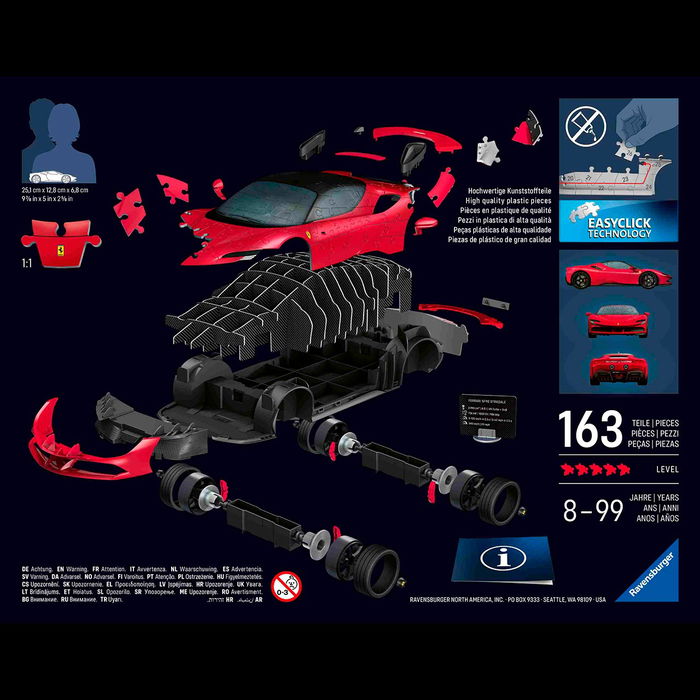 Ravensburger Puzzle 3D Ferrari Sf90 Stradale 12008041 Ravensburger