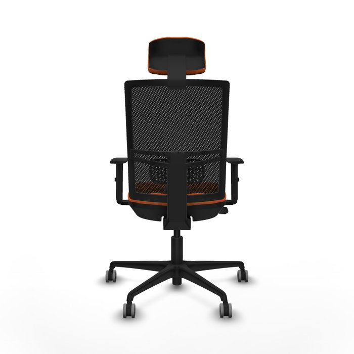 PIQUERAS Y CRESPO Silla de oficina Yunquera Naranja y Negro PIQUERAS Y CRESPO Silla de oficina Yunquera Naranja y Negro