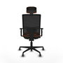 PIQUERAS Y CRESPO Silla de oficina Yunquera Naranja y Negro