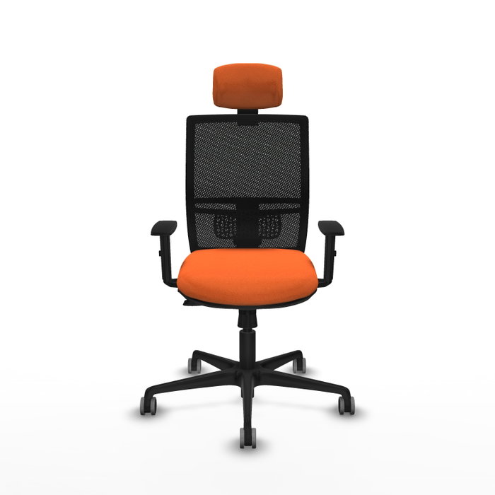 PIQUERAS Y CRESPO Silla de oficina Yunquera Naranja y Negro PIQUERAS Y CRESPO Silla de oficina Yunquera Naranja y Negro