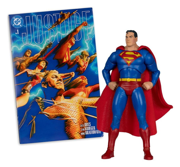McFarlane Toys DC Direct Page Punchers Superman Red Platinum Edition (Justice #1)