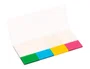 Q-connect Banderitas separadoras 25x45 mm transparentes y color pack 4 con 50 hojas