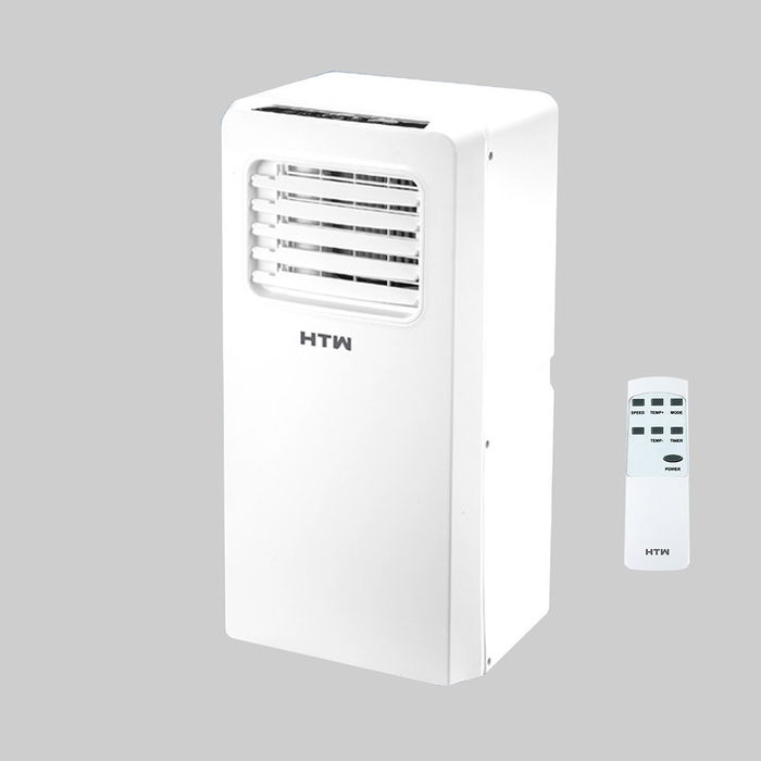 HTW Aire Acondicionado Portátil P36 2.0 KW Solo Frío con Deshumidificación, Mando y LCD para 10-16 m², 330 x 280 x 680 mm