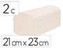 Bunzl Greensource Toalla Secamanos Celulosa Blanca Plegado en V 2 Capas 21x23 cm Caja 20 Paquetes de 200