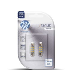 M-Tech L028 W - C5 W 36 mm 6xSMD2835 Blanco Diodo LED Bombilla Coche 12V