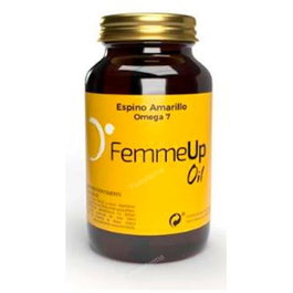 FEMMEUP Femmeup Oil 110 Cápsulas - Aceite Espino Amarillo para Piel y Mucosas, Favorece Lubricación