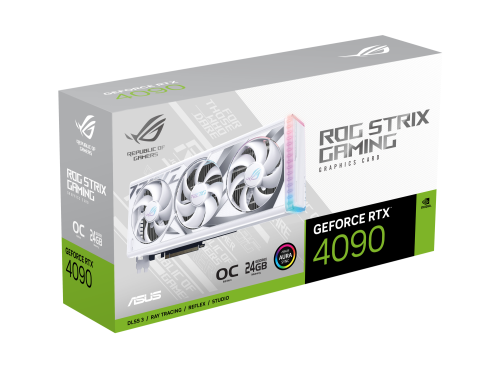 ASUS ROG -STRIX-RTX4090-O24G-WHITE NVIDIA GeForce RTX 4090 24 GB GDDR6X