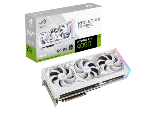 ASUS ROG -STRIX-RTX4090-O24G-WHITE NVIDIA GeForce RTX 4090 24 GB GDDR6X ASUS ROG -STRIX-RTX4090-O24G-WHITE NVIDIA GeForce RTX 4090 24 GB GDDR6X