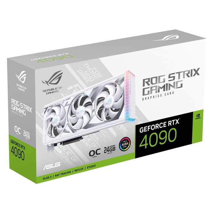 ASUS ROG -STRIX-RTX4090-O24G-WHITE NVIDIA GeForce RTX 4090 24 GB GDDR6X