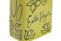 DKD Home Decor Jarrón de Gres Olivo Amarillo 14x9x24 cm
