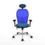 PIQUERAS Y CRESPO Silla de oficina Jorquera Azul con mecanismo Sincro/Traslack
