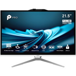 MSI PRO AP222T-614EU All in One Táctil Blanco, Intel Core i3, 8GB, 512GB SSD
