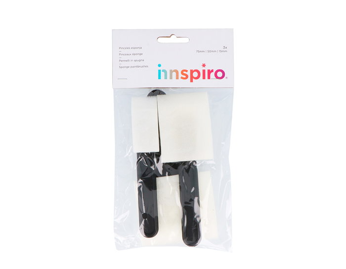 Innspiro Set de 3 Paletinas de Espuma Sintética (25, 50 y 75mm)