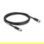 DeLOCK Cable M8 A-kodiert 3 Pin Macho a Hembra PUR (TPU) 2 m Negro - Cable de 2 m con conectores M8