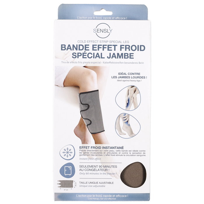 Sensly Banda para Piernas Efecto Frío Instantáneo, Poliéster, Talla Única Sensly Banda para Piernas Efecto Frío Instantáneo, Poliéster, Talla Única