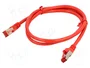 GOOBAY Patch Cord Cat 6 S/FTP 1m Rojo