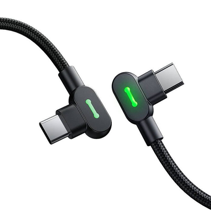 MCDODO Cable tipo C a tipo C de nylon acodado 1.5m