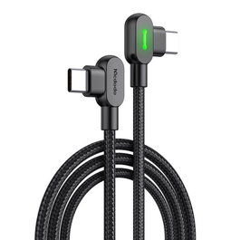 MCDODO Cable tipo C a tipo C de nylon acodado 1.5m