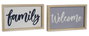DKD Home Decor Cuadro MDF Algodón 33x3x20 Surtido de 2