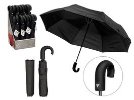 Arte Regal Paraguas Plegable Curvo Automático Negro 35x12x6 cm (Set de 16)