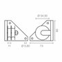 Micel Polea para pérgola lateral modelo tld20 de nylon blanco