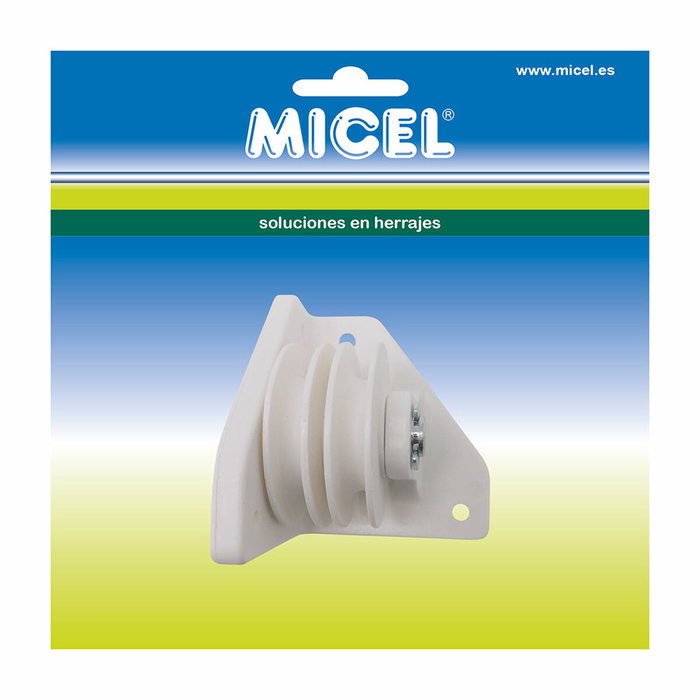 Micel Polea para pérgola lateral modelo tld20 de nylon blanco