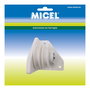 Micel Polea Lateral TLD20 92581 para Pergola para Dos Cuerdas de 8mm en Nylon Acabado Blanco